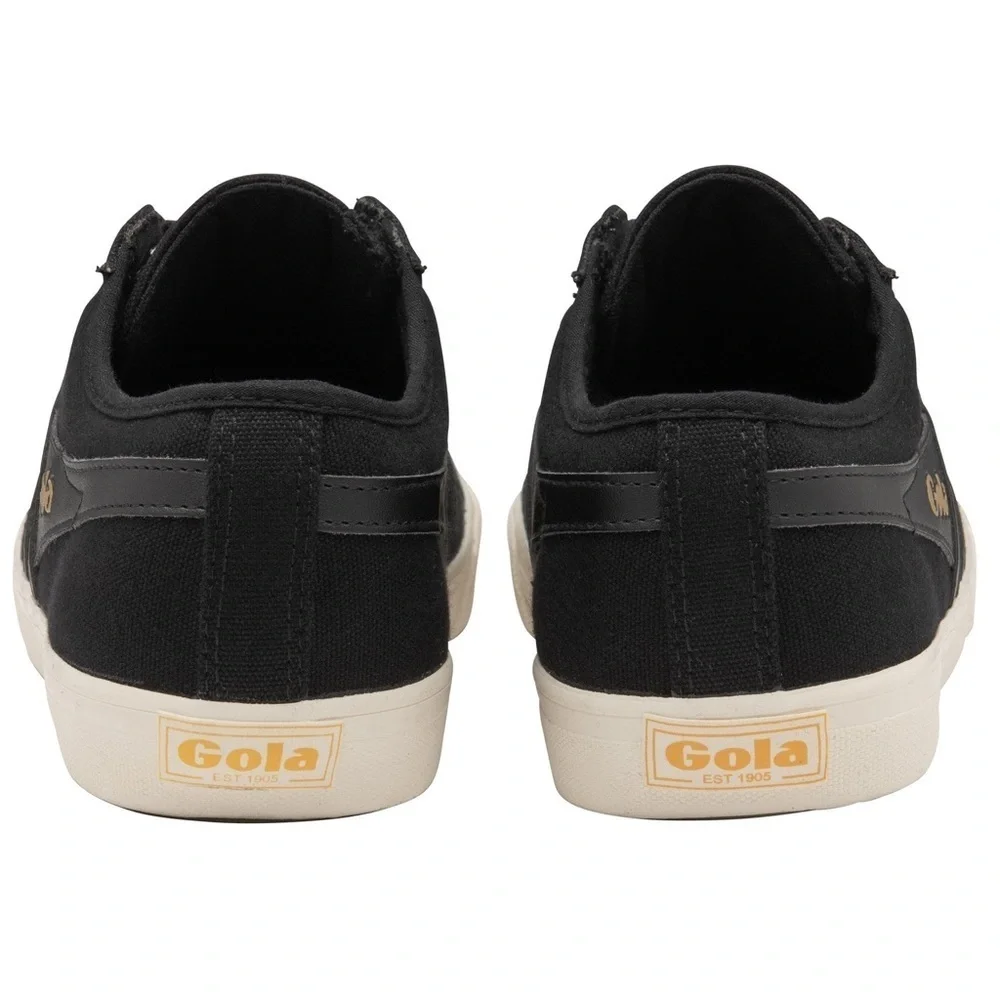 Gola Classics Men's Comet Plimsoll Sneakers Black/Black/Off White Vegan 10
